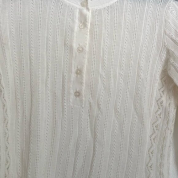 Ulla Johnson  Delia Top Cream LaceTrim Detail Sweater - Picture 7 of 16